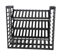 Bouteilles de vin en bois massif rack plancher debout refroidisseur à vin Showcase Cabinet de partition Affichage étagère de stockage de vin pour ménage / bar / comptoir l118 * W30 * H108cm (couleur