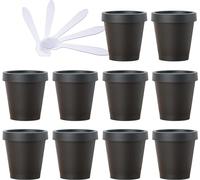 bouteilles de voyage pour articles de toilette， 10 PC 50 ml bol de mélange de masque rose pots de stockage en plastique vides de 50 g avec doublure intérieure for le stockage du corps crème for le vis