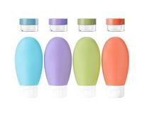 Bouteilles de voyage pour articles de toilette, bouteilles de voyage | 4x petites bouteilles de voyage pour articles de toilette - Conteneurs liquides de taille de déplacement à recharge souple, organ