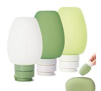 Bouteilles de voyage pour nourriture pour chien | 3 pièces rechargeables pour shampooing de voyage - Tubes de toilette en silicone petits contenants pour lotion, eau liquide, femme, voyage