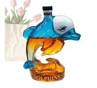 Bouteilles de Whisky - 320ml Distributeur Transparent en Forme de Baleine,Carafe À Whisky Vide - pour Hommes Papa Fête Boire Vin Vodka Bourbon Bar Anniversaire Mariage Noël