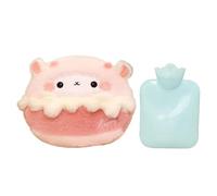 Bouteilles d'eau chaudes - Sac à eau en peluche de dessin animé | 500 ml - Manchon à main portable anti-fuite - Emballage d'eau mignon et câlin - Chauffage d'animaux mignons pour femmes hommes
