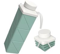 Bouteilles d'eau pliables, 720 ml, bouteille d'eau de voyage portable | Bouteille d'eau étanche et réutilisable, légère et pliable pour voyage, randonnée, gym, école, sport et extérieur (vert)