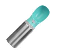 Bouteilles d'eau pour chien | 400 ml en acier inoxydable pour animaux de compagnie | Distributeur d'eau anti-éclaboussures pour voyage, sac à dos, sac à dos, sac à dos, sac à dos, sac à dos, chariot