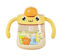 Bouteilles d'eau pour tout-petits, pailles pour bouteilles d'eau, gobelet à eau dinosaure pour ,Tasse à eau portable pour de 10 oz - Avec poignée et bol, gobelet à lait anti-fuite pour