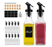 Relaxdays Lot de 12 flacons d'huile, bec verseur