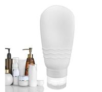 Bouteilles en silicone de taille voyage | Bouteilles de voyage anti-fuite, contenants rechargeables compressibles | Besoins de voyage pour crème pour les mains, gel douche, après-shampoing, lotion