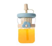 Bouteilles en verre avec couvercles, 500 ml avec couvercles, réutilisables, anti-fuite, pour thé, café, lait, jus, boissons, froides, chaudes, voyages, camping, gym, bureau, école