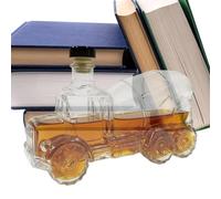 Bouteilles en verre pour whisky | Conception de camion mélangeur de ciment 300 ml | Bouteille pour vodka | Pour Brandy, fêtes de famille, mariages, restaurant et Noël