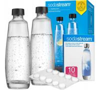 Bouteilles en verre SodaStream DUO 1L Set de 2 pièces, y compris pastilles de nettoyage 10 pièces