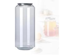 Bouteilles étanches en Plastique avec Bouchons en Aluminium, gobelets Transparents en Pet pour jus et Bubble Tea, compatibles avec Les Machines à sceller Les gobelets automatiques, 250 ML, l
