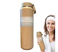 Bouteilles isolées - Bouteille d'eau isolée en acier inoxydable - Bouteille portable isolée sous vide de 600 ml pour la randonnée, la gymnastique, le cyclisme