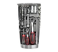 Bouteilles isothermes de 591 ml en acier inoxydable étanche - Bouteille d'eau de sport isotherme pour homme, papa, petit ami, anniversaire, vacances, maison, bureau, école, voyage