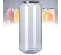 Bouteilles jetables multi-usage en PET avec couvercles en aluminium, gobelets hermétiques et étanches pour boba, café glacé, jus et smoothies, compatibles avec machine à sceller les canettes, 900 ml