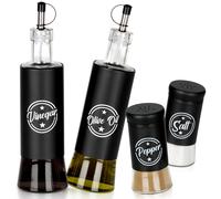 Bouteilles pour huile et vinaigre, pots à épices 4 pièces.