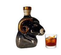 Bouteilles pour spiritueux - Drôle de mouton - Carafe à vodka - Bouteilles de spiritueux vides - Pour bourbon vodka tequila Brandy Cocktail Hommes Père Anniversaire Noël Fête
