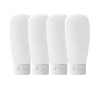 Bouteilles vides de format voyage, récipient cosmétique rechargeable,Bouteille distributrice de voyage vide de 100 ml - Conteneurs de voyage 4 pièces pour revitalisant, shampoing et lotion
