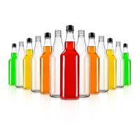 Bouteilles vides Monopoly - Lot élégant et moderne de 100 bouteilles en verre de qualité supérieure à remplir