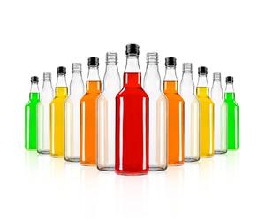 Bouteilles vides Monopoly - Lot élégant et moderne de 100 bouteilles en verre de qualité supérieure à remplir