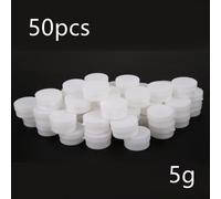 Bouteilles Vides Rechargeables Pour Crème Pour Les Yeux, Conteneur Rond Pour Crème Pour Le Visage, Bouteilles Rechargeables Pour Gel Suncreen, Paquet De Parfum, 50 Pièces