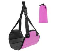 Boutelles de hamacs à Pied en Nylon à Haute densité Voyage pour Les Grands passagers en Mousse à mémoire ajustée en Avion Jambe Portable Rose Rouge