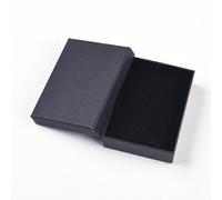Boutigem 24 pièces Boîtes à bijoux en carton rectangulaires pour bague et boucles d'oreille - 9x6,9x2,7 cm - Emballage pour bague, boucles d'oreille, bracelet