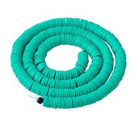 Boutigem Heishi Lot de 380 perles rondes et plates en argile polymère pour fabrication de bijoux Turquoise moyen 6 mm
