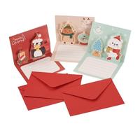 Boutigem Lot de 18 sacs de cartes de vœux de Noël, 159 x 100 x 0,5 mm, carte cadeau de Noël pop-up 3D avec enveloppe pour amis, famille, amoureux, fêtes, fêtes