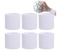 Boutils De Poignet 6pc - Bands De Poignets Pour La Sueur | Les Bracelets De Tennis Pour Hommes | Bande De Sueur Athlétique Respirante | Moiffe De L'humidité Stabilisante Pour Hommes Pour Les Femmes En