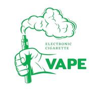 Boutique de cigarettes électroniques, bureau de tabac, salon de cigarettes électroniques Stickers muraux 72x76cm Auto-adhésif Vert