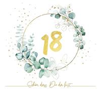 Boutique de serviettes 20 serviettes eucalyptus anniversaire doré 18 comme décoration de table avec inscription Nice que vous êtes ici. Serviettes en papier avec motif. Également pour la technique du