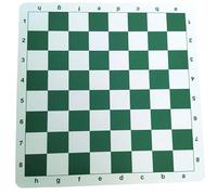 Boutique Echecs + Échiquier Souple Taille 6 néoprène Tapis de Souris - Luxe - lettré et chiffré - Case 57mm (Vert/Blanc)