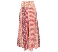 Boutique-Guru, Pantalons Palazzo, Pantalons évasés Hippie Chic et, Jupes-culottes, Rouge, Coton, Size:42, Pantalon Long