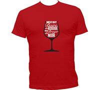 Boutique KKO T-Shirt Humoristique -idée Cadeau-Il Vaut Mieux Boire du Rouge Rouge XXL