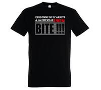 Boutique KKO T-Shirt - Personne ne m'arrive à la Cheville à Part ma Bite - Noir - L