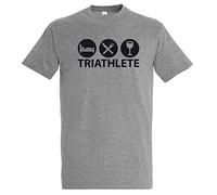 Boutique KKO T-Shirt Triathlete, Gris Chiné, L