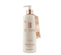 Boutique Lotion pour les mains et le corps Parfum ambre, musc et vanille 500 ml - Hydratant corporel végétalien aux huiles essentielles, fabriqué en Angleterre - Soins rafraîchissants pour les mains