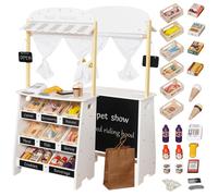 Boutique pour enfants & théâtre 2en1 en bois avec caisse;Scanner & accessoires GINGER HOME