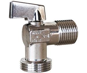 Boutique SFERACO Robinet machine à laver - équerre - quart de tour - chromé 15x21 MM - Robinetterie salle de bain