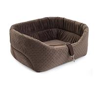Boutique Zoo Sicge Auto Universel Lavable et résistant r l'abrasion pour Chien, sicge Avant, sicge Passager, Banquette arricre, Sac pour Chien, L : 56 cm x 48 cm, Gris - Suédine - Velvet