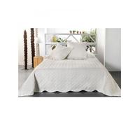Boutis contemporain blanc cassé - Taille: 150x150cm - Coloris: Ecru