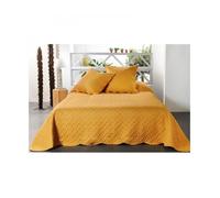 Boutis contemporain moutarde - Taille: 180x240cm - Coloris: Moutarde