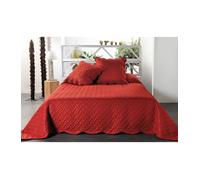 Boutis contemporain terre cuite - Taille: 150x150cm - Coloris: Rouille