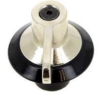 Bouton 12h gaz noir et gris 694975086 pour Cuisiniere Smeg Noir