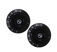 Bouton 60-200 ℃ Thermostat en Noir de Plastique 2 Pièces | Bouton Plancha Gaz, Compatible Brûleur et Friteuse, Usage Domestique, Design Réutilisable