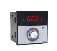 Bouton 96x96mm AC 220V 380 24V 0- 300 400 1200 degrés KJ PT100 Type relais Thermostat numérique affichage régulateur de température(J 0-300 Degree,24V)