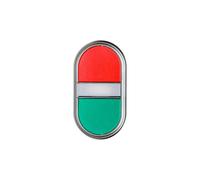 Bouton à deux boutons rouge/vert avec platine LPCBL7113
