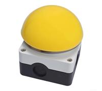 Bouton à pied industriel 2NC normalement fermé Interrupteur à pédale avec bouton champignon pour interrupteurs et appareils (jaune)