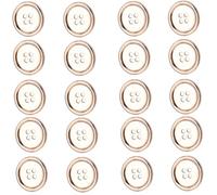 Bouton à quatre trous avec bords fins pour la couture de, Gold | Matériaux en alliage robustes pour les accessoires vestimentaires et la fabrication de vêtements, idéaux pour les