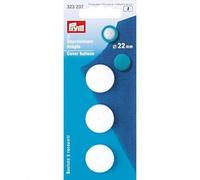 Prym 323237 Boutons à recouvrir, 22mm, blanc